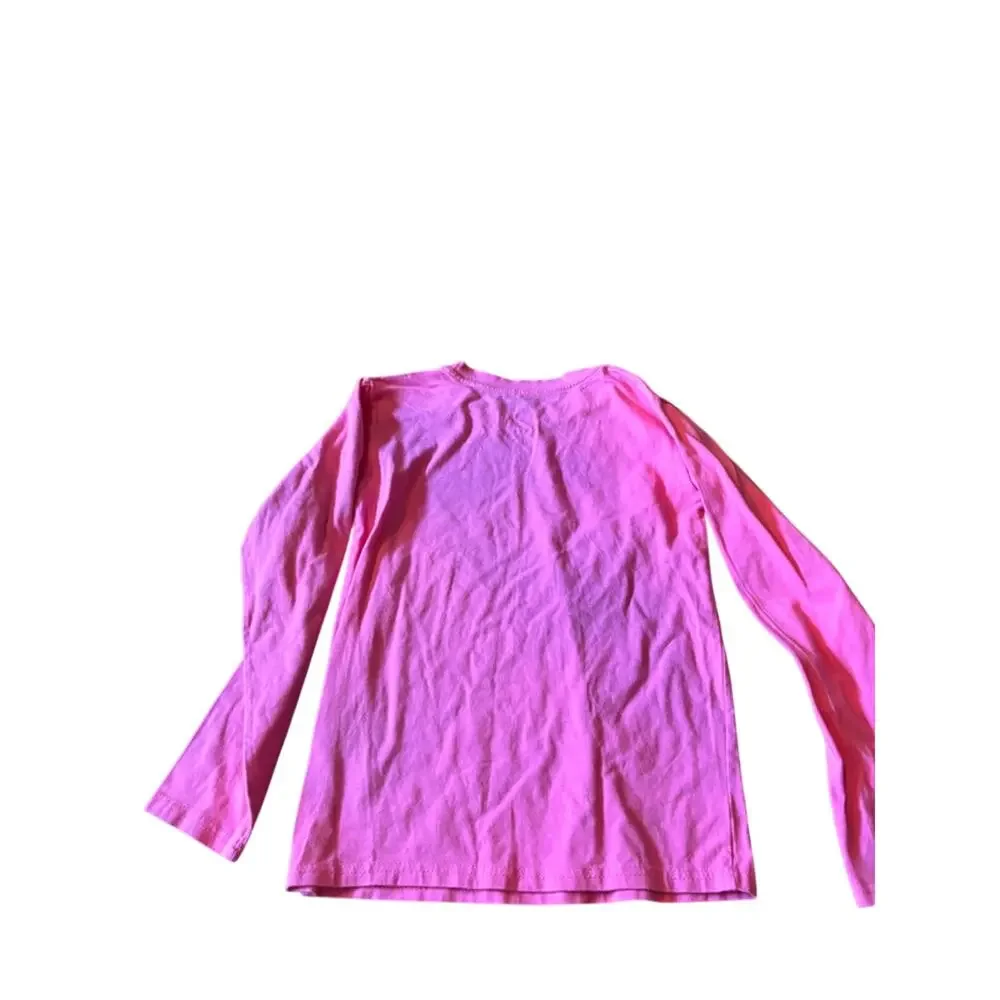 HoeVou Pink Long Sleeve Girl's T-Shirt Size 9-10Y